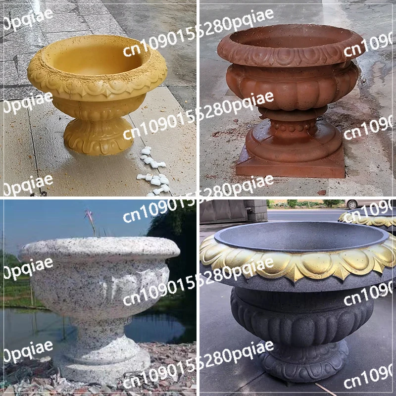 Round Flowerpot Mold Cement Pot Homemade Large Extra-large Bonsai Model Template