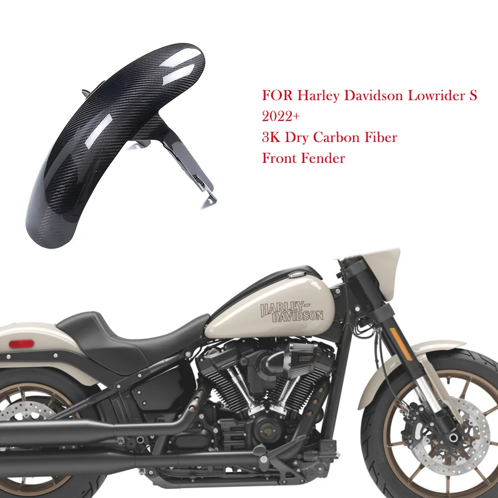 Für Harley Davidson Lowrider Low Rider S 2022 2023 2024 2025 3K Carbon Fiber Front Fender Kotflügel
