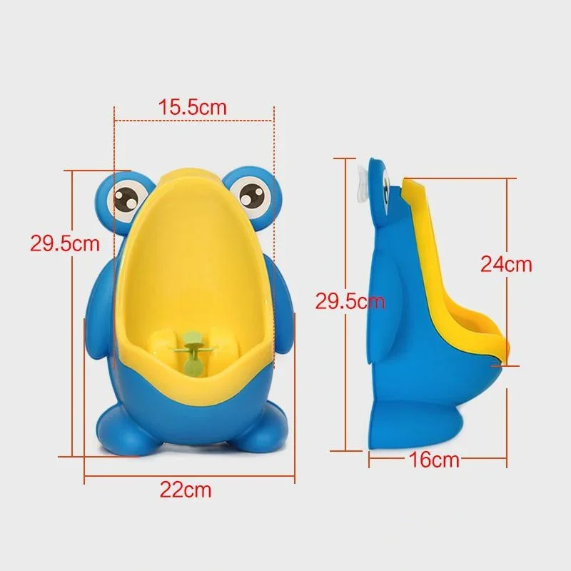 Cute Frog Training Urinal Boys Wall-mounted Urinal Frog Shape Boys Vertical Urinal Potty Boys Stand Vertical Pee Urinal Trainer