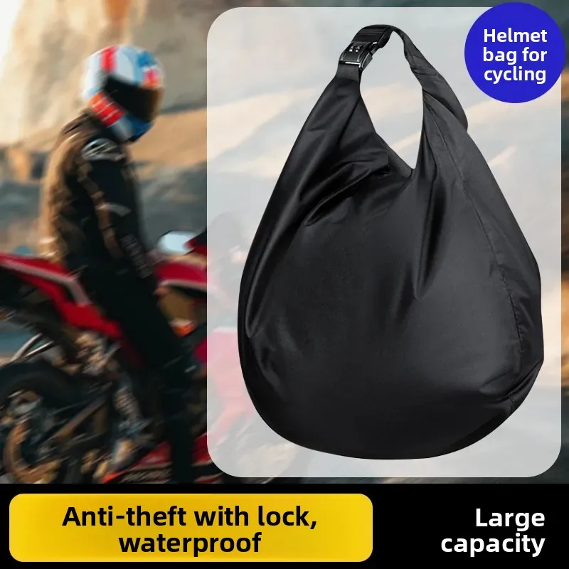 

Large Capacity Motorcycle Riding Bag Waterproof Outdoor Storage Bag for Clothes And Helmets Anti-Theft Password Lock