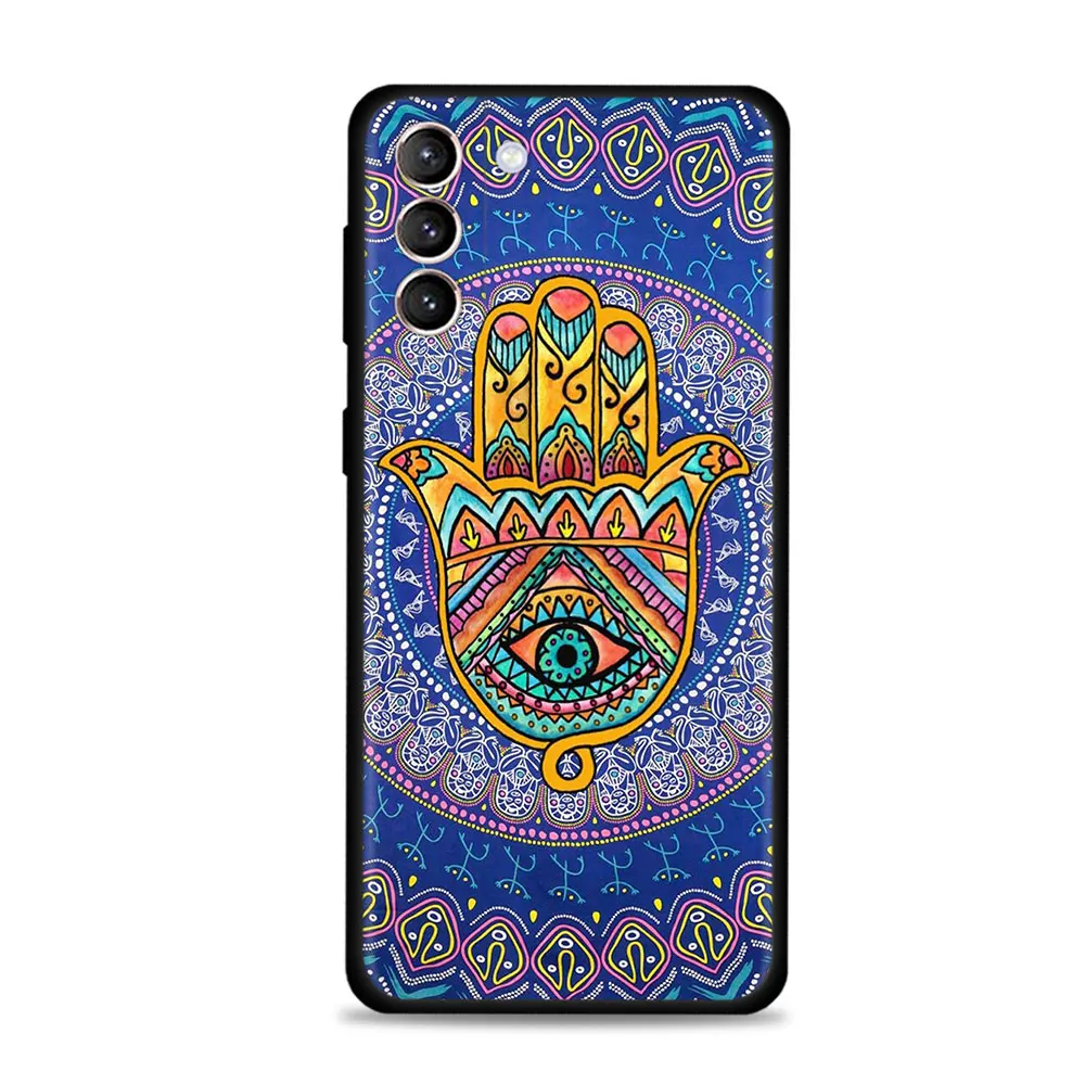 Case For Samsung Galaxy S24 S23 S22 S21 S20 Ultra FE S10 Plus Note 20Ultra 10Plus Cover Funda Blue Nazar Boncuğu Evil Eye