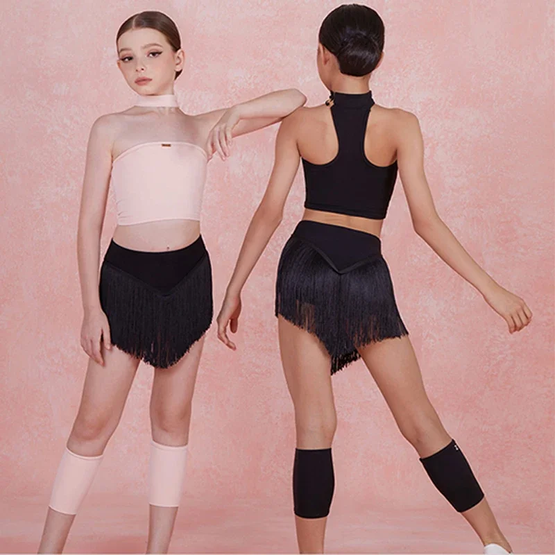 أغطية الساق الرياضية للفتيات ملابس الرقص اللاتينية اكسسوارات تشا تشا رومبا التدريب الساق غطاء مرن حماية العجل DNV20723