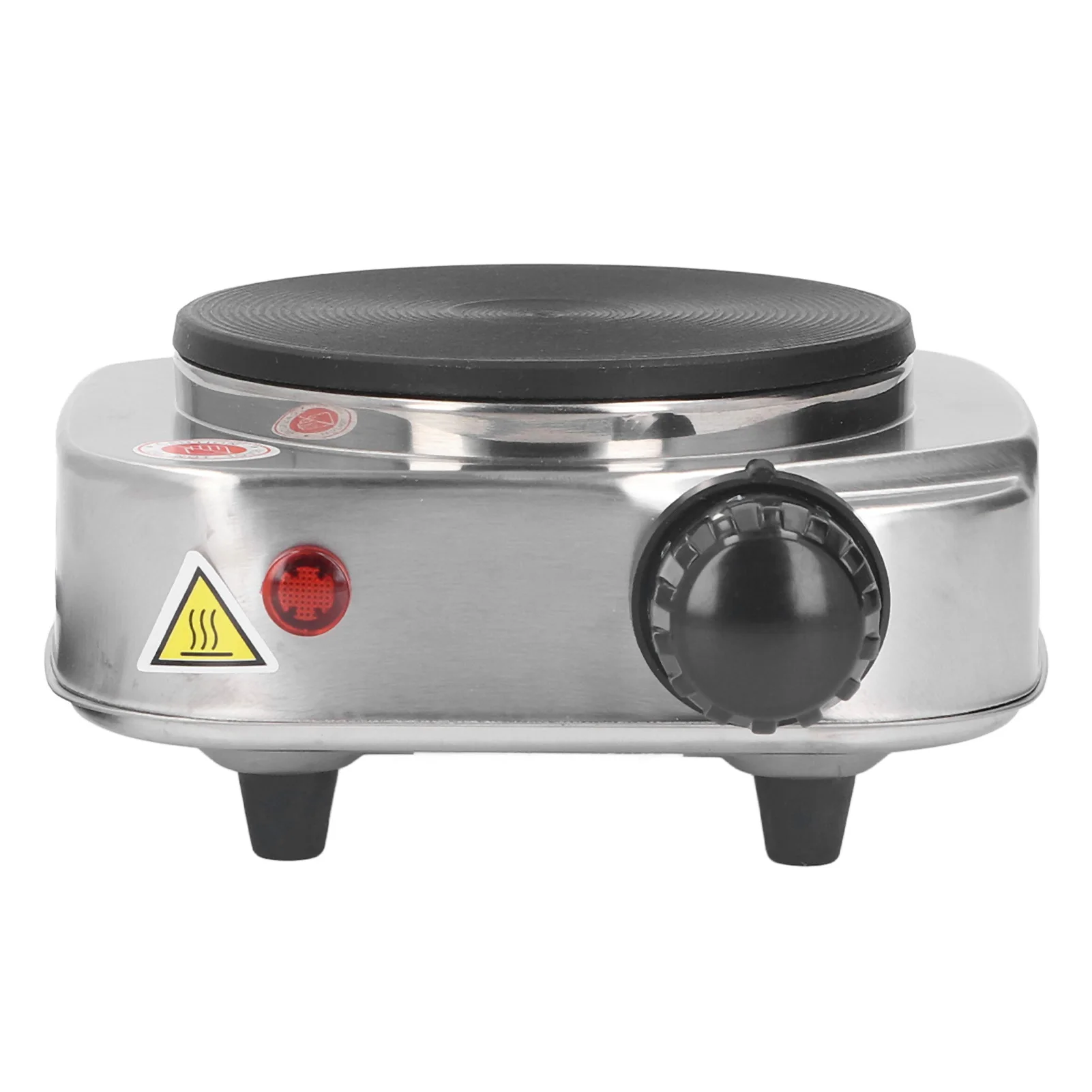 ポータブル電気加熱プレート,500W, 110V,ステンレス鋼ストーブ,お手入れが簡単,便利