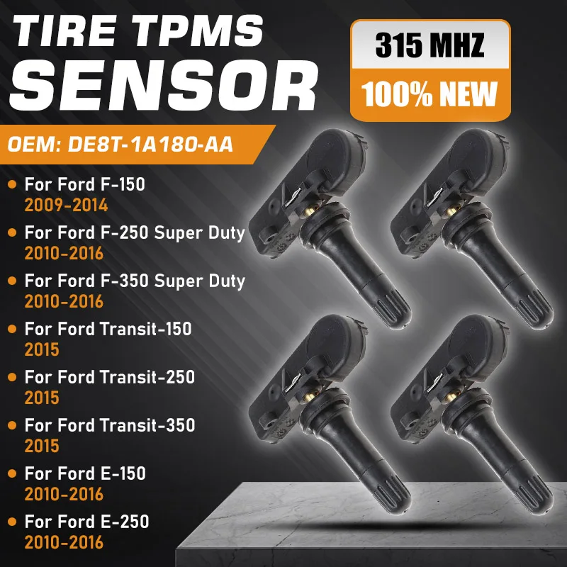 Датчик давления в шинах для Ford F150 2009-2014 TPMS Ford F250 F350 Super Duty Ford E150 E250 2010-2016 Ford Transit 150 250 350