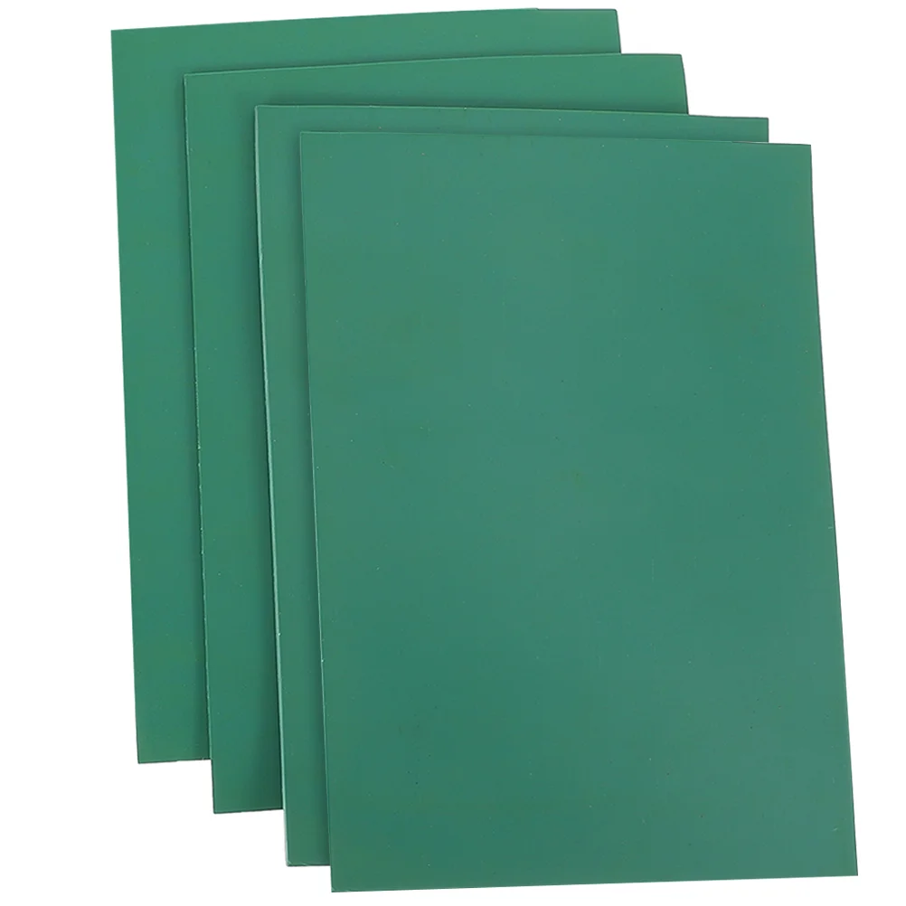 

4 Pcs Cutting Board Mat Engraving Rubber Sheet Table Protection Mats Pvc Crafts Printmaking Carving Plate Green Child