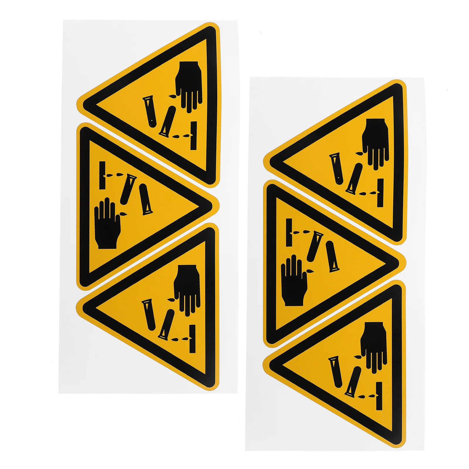 6 قطعة الحذر ضد ملصقات التآكل ملصقات تحذير ذاتية اللصق لعلامة السلامة الصناعية ملصق حائط من الفينيل تنبيه المخاطر #6