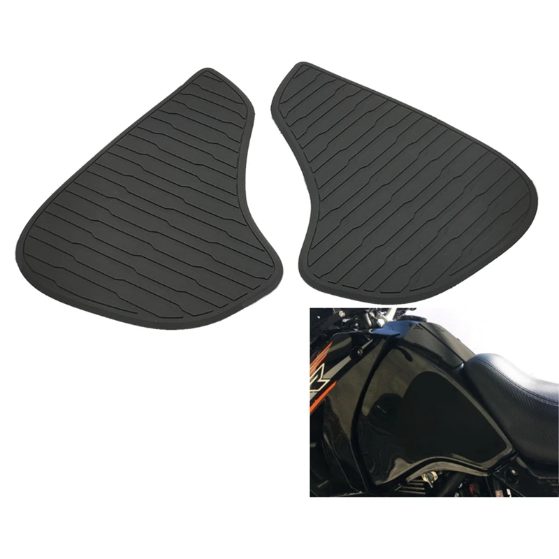 Motorcycle Non-Slip Side Fuel Tank Stickers Pad Rubber Sticker For Kawasaki KLR 650 KLR650 2017 2018-