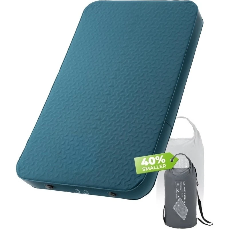 وسادة تخييم ذاتية النفخ مع مرتبة هوائية إسفنجية على شكل حرف Y هيكل تلسكوبي عالي القيمة R محمول مزدوج النوم #1