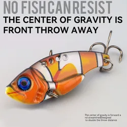 Sea. Yolo 3D Printing Long-range VIB Hard Bait Lure Bait Trembling Rattlesnake Bass Treble Hook Artificial Biomimetic Bait