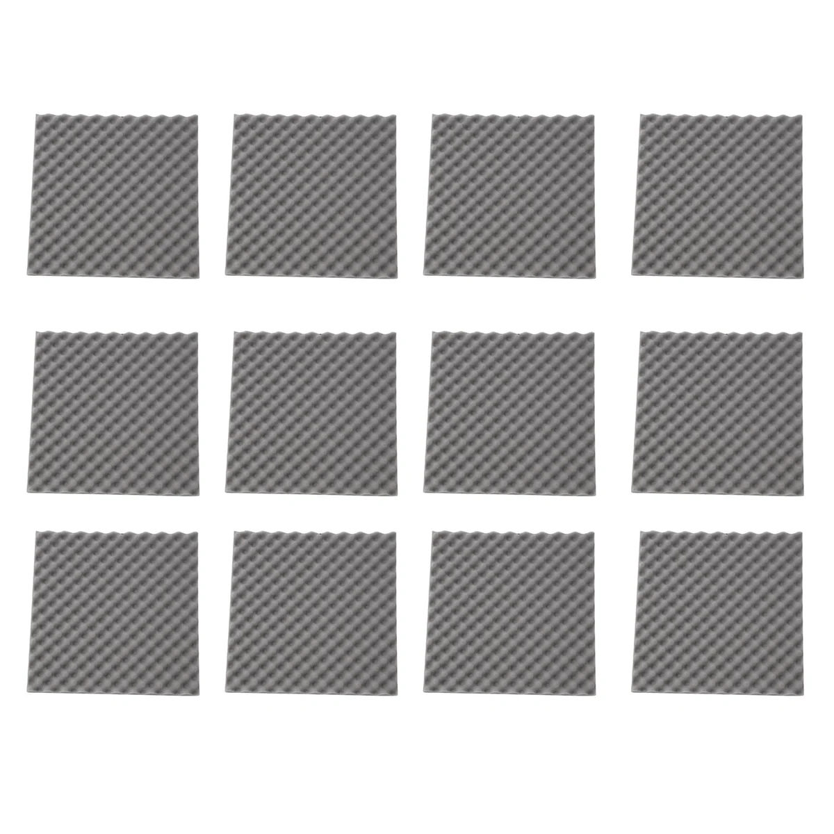 12 Pack Egg Crate Soundproof Foam Panels 1.2inch X 20inch X 20inch Acoustic Foam for Home & Pro Studios Gray