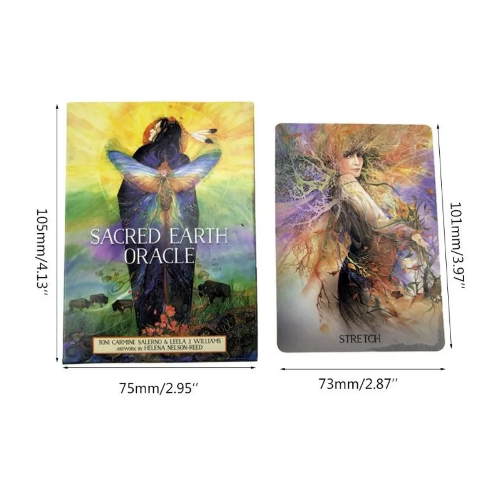 

Sacred Earth Oracle Card English Version 45-Card Deck Tarot Divination Fate Game