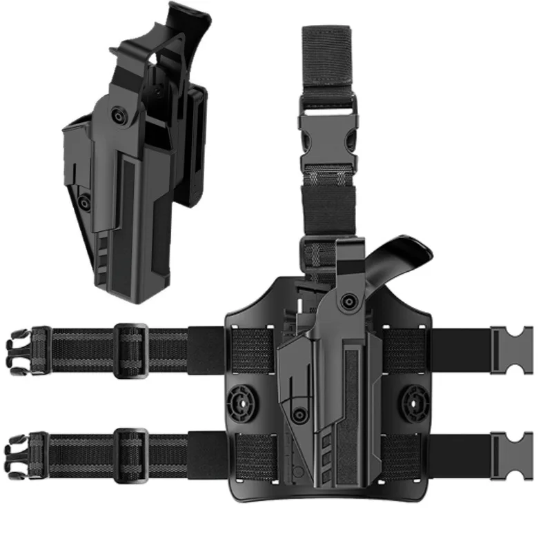 G17 G19 19X45 Taktische Drop Bein Pistole Holster Rechte Hand Quick Release Pistole Holster Gürtel Pistole Tasche