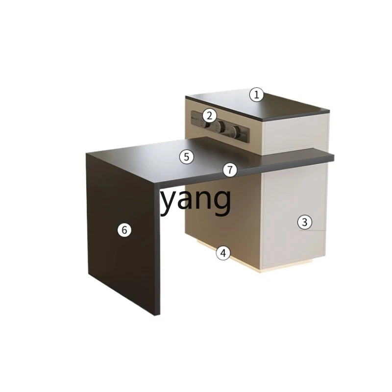 

YHM Dining Table for Home Use, Extendable, Rotatable, and Movable for Kitchen