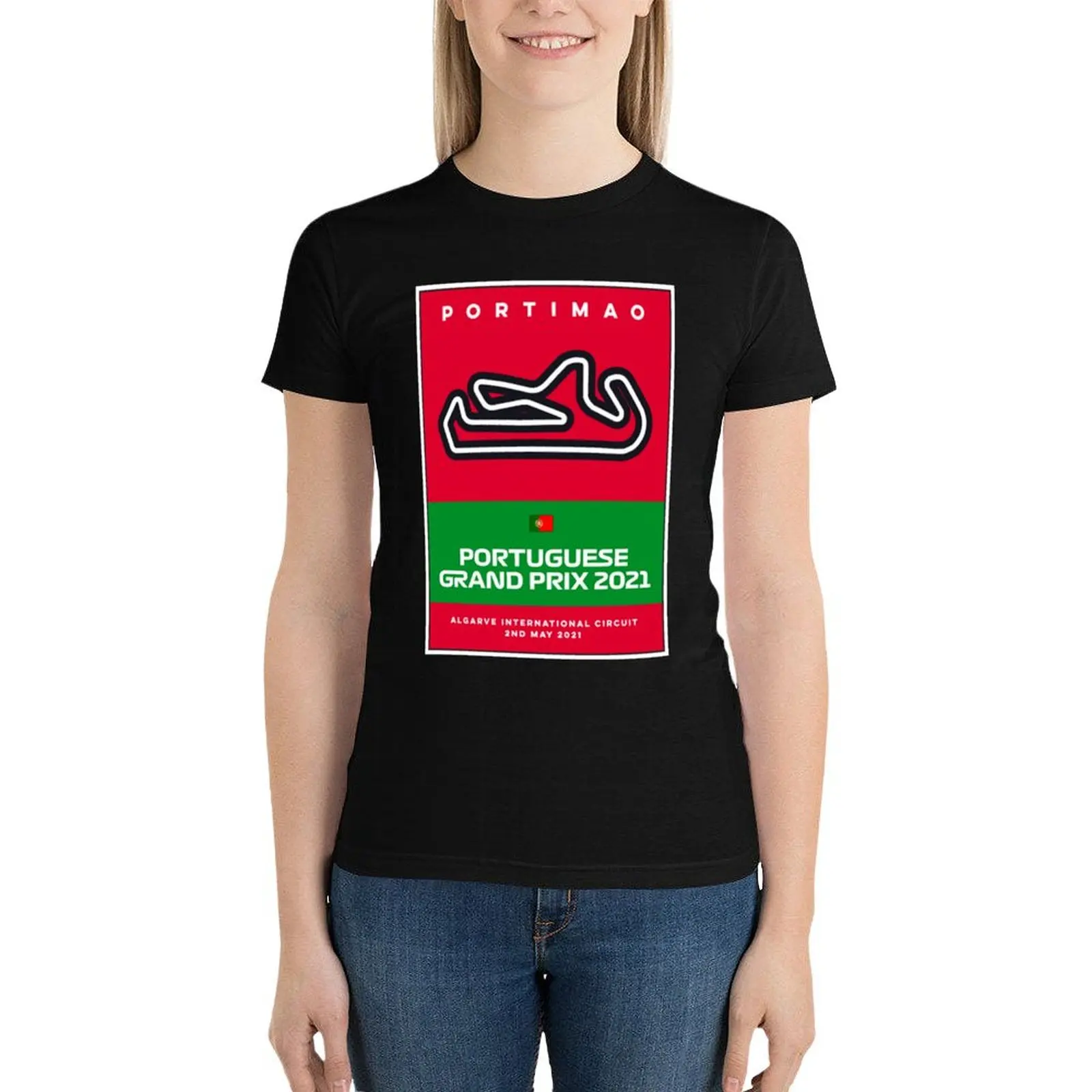 

Portuguese Grand Prix - F1 2021| Perfect Gift| gp gift T-Shirt tees summer top female western t-shirt dress for Women