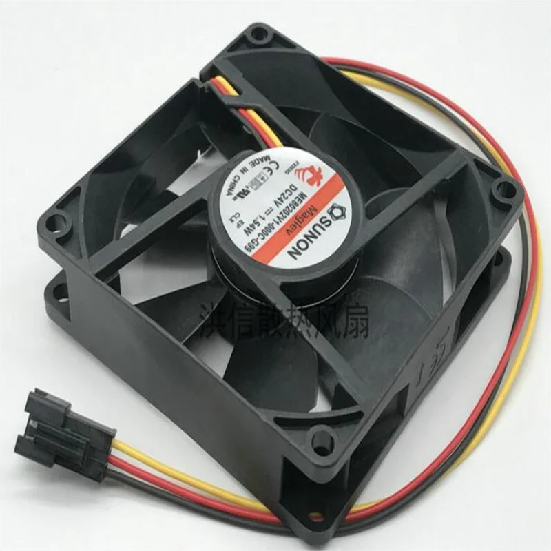 Genuine  ME80202V1-000C-G99 24V 1.54W 8cm 8020 three-wire inverter fan