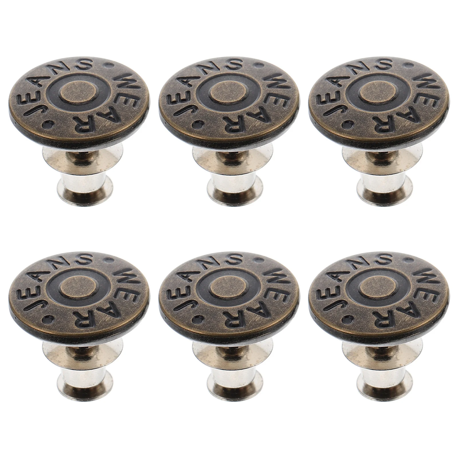 

20pcs Nail-Free Adjustable Pants Buckle For Jeans Accessory Jeans Waist Metal Craft Diy Rugged Durable Anti-Slipping