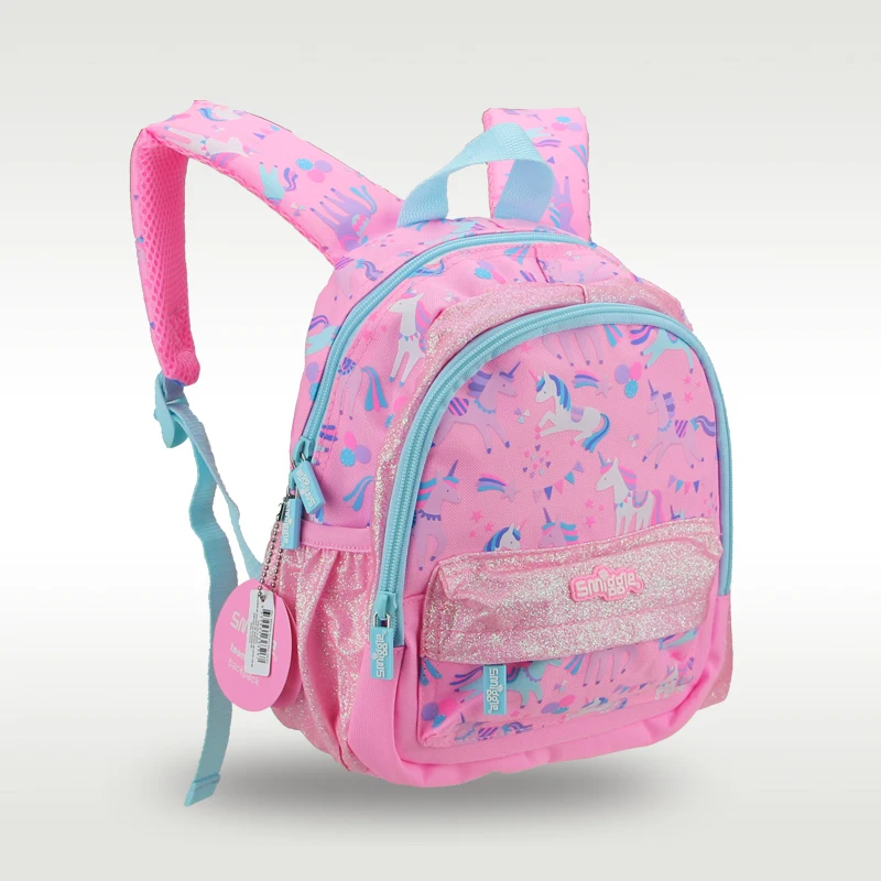 Meninas rosa e azul unicórnio mochila, mochila, mochila, 11 ", venda quente, original australiano, sm igg le