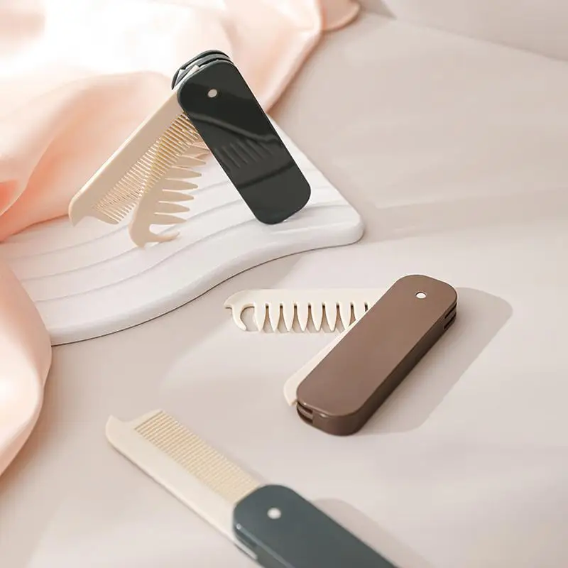 

Multifuncional Portable Folding Pocket Combs Hair Clipper Comb Hair Styling Tools