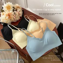 Summer Ultra-thin Bra For Women Ice Silk Soft campaigns Underwear Small Chest Lingerie Gathered Anti Droop Seamless Bra Sexy Top