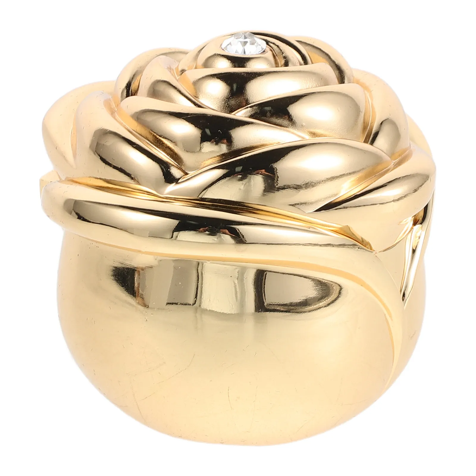 

Шкатулка для украшений Golden Rose из цинкового сплава, винтажная, в форме цветка, маленькая, для обручального кольца, для предложения руки и сердца, для свадьбы, на День святого Валентина, для хранения