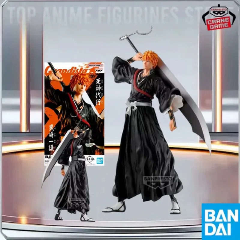 

BANDAI Genuine Banpresto BLEACH Anime Ichigo Kurosaki Grandista PVC Action Figures Collection Model Toy Ornament Gifts