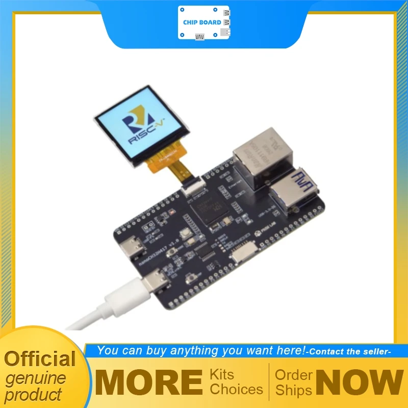 

MuseLab nanoCH32H417 Embedded Board, WCH CH32H417QEU6 RISC-V Controller with USB3.0 & LAN Port