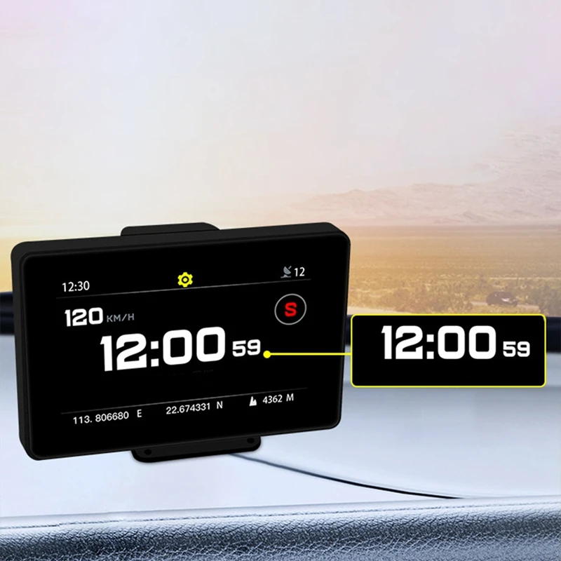 Head Up Display Projector Car Alarm Electronics Speedometer Gauges Auto On-Board Computer Touch Screen