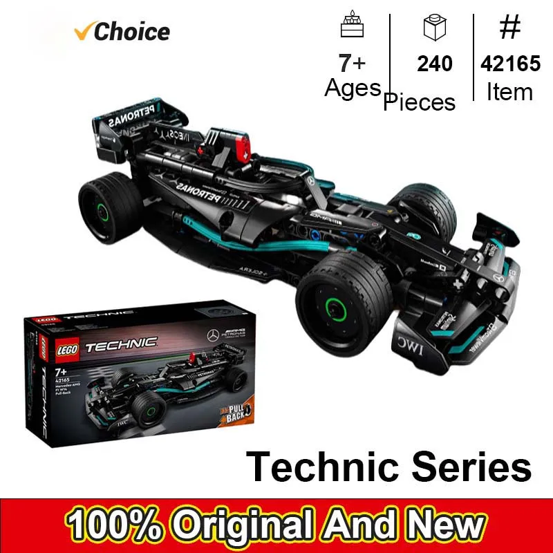 lego-42165-mercedes-amg-f1-w14-e-performance-pull-back-serie-technic-175-pezzi-giocattoli-fai-da-te-per-ragazzi-ragazze-bambini-regalo-dai-7-anni-in-su