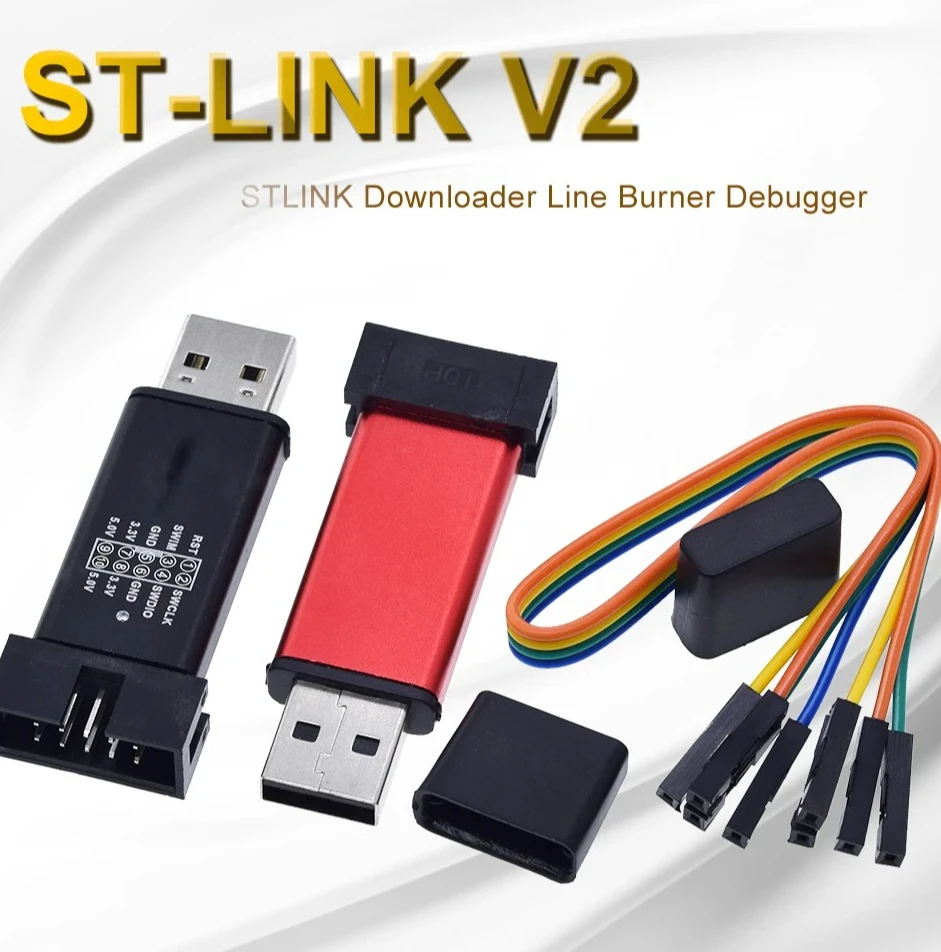 1/5PCS ST LINK Stlink ST LINK V2 Mini STM8 STM32 Simulator A41 Cover Programmer Programming
