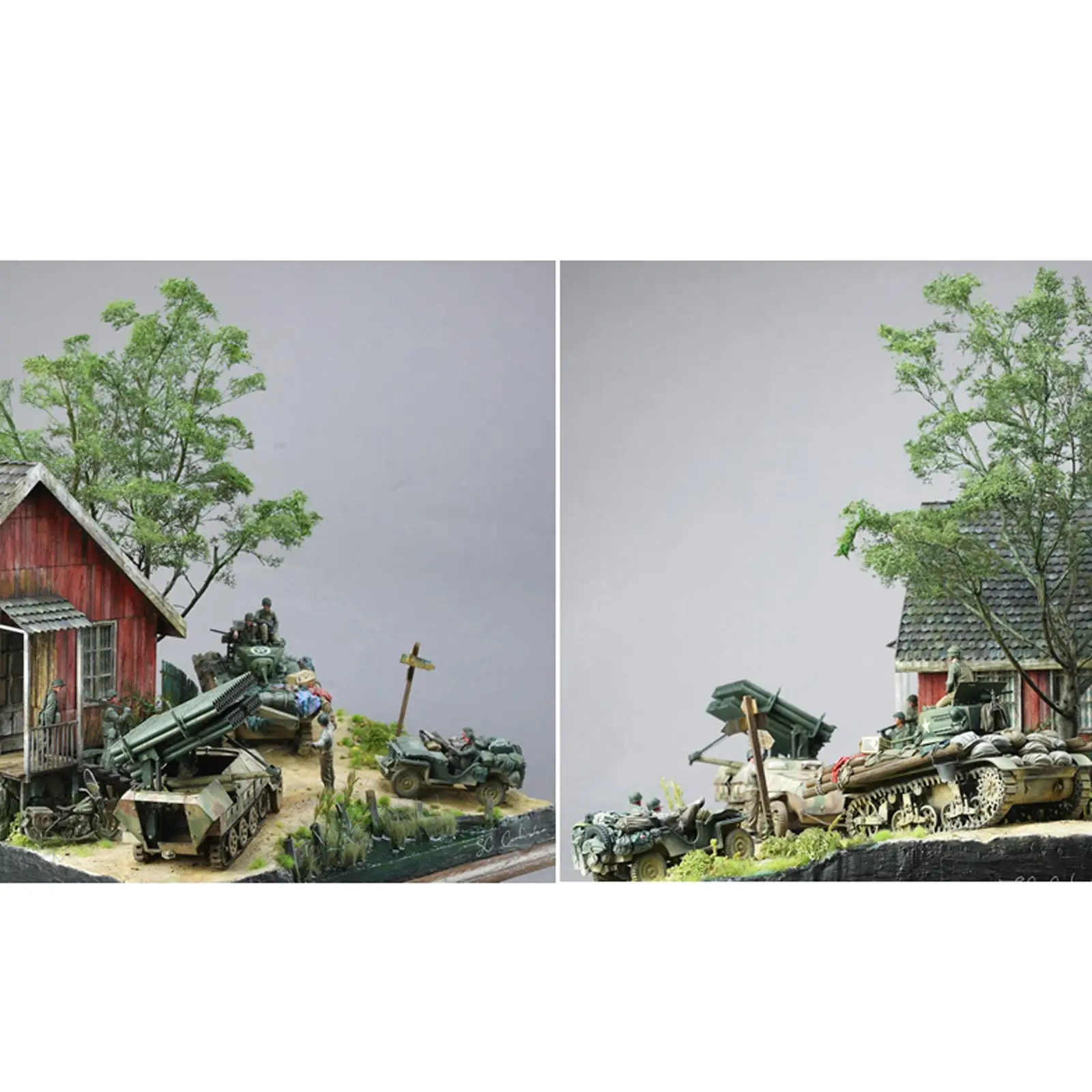 

DIY European Ruins Architecture 1/35 Miniature Table Scene Layout