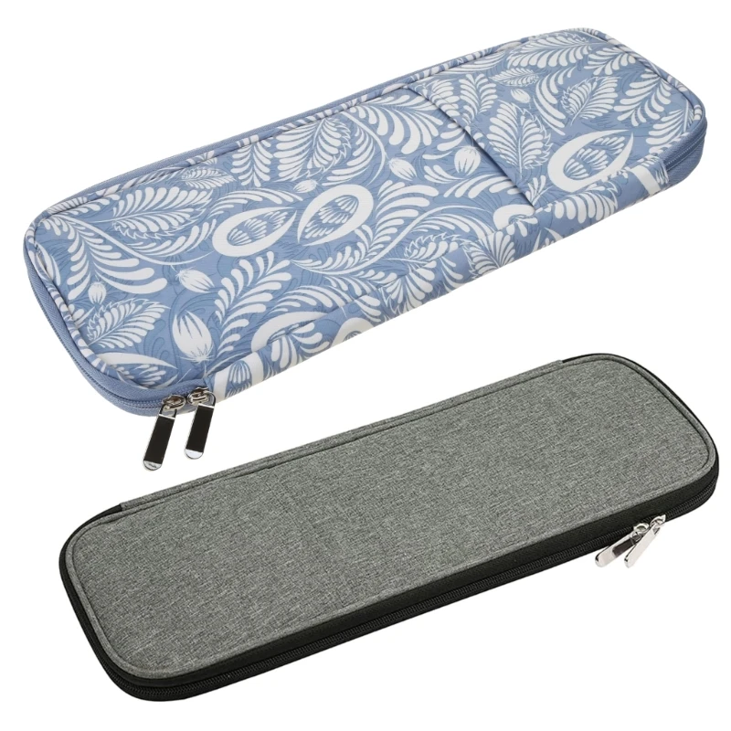 

Knitting Needle Case 15.7In, Zipper Storage Organiser Bag with Multiple Pockets