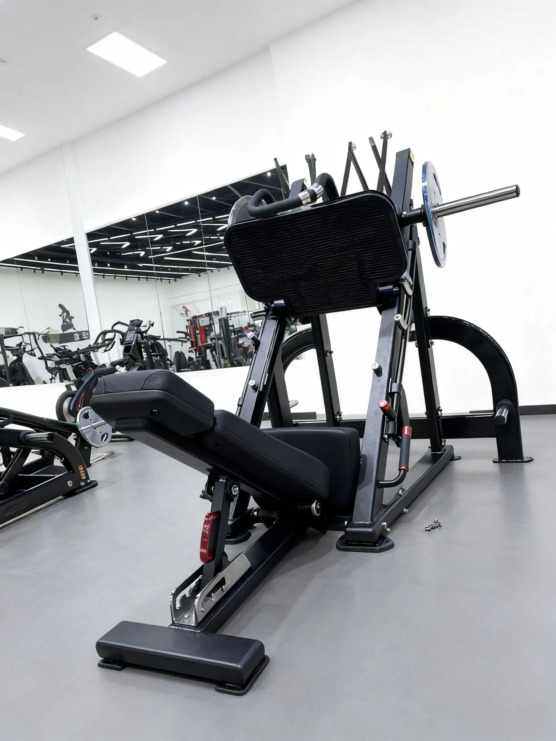 Durable Strength Training Steel Plate Loaded Machines Press Legs 45 Degree Leg Press Machine for Commercial Gym Fitness Club
