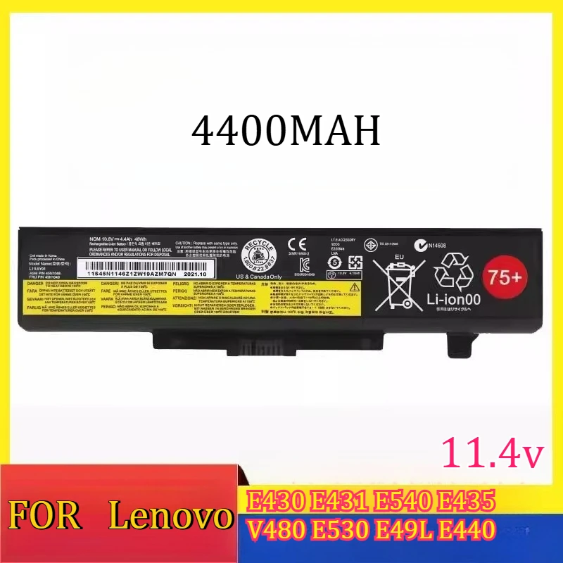 

4400MAH Battery Life of 11.4V Suitable for Lenovo E430 E431 E540 E435 V480 E530 E49L E440 Long-lasting Laptop Battery