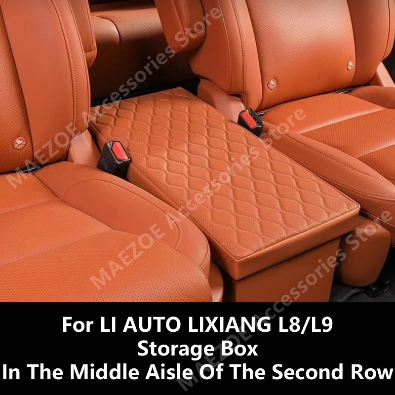 For LI AUTO LIXIANG L8/L9 Storage Box In The Middle Aisle Of The Second Row,Car Interior Decoration Modification Accessories