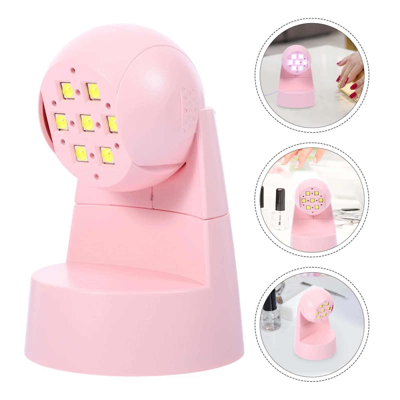 Lampa do manicure profesjonalna do salonu, suszarka do lakierów do paznokci, światło USB, szybkie suszenie, energooszczędna, do użytku domowego i w podróży.
