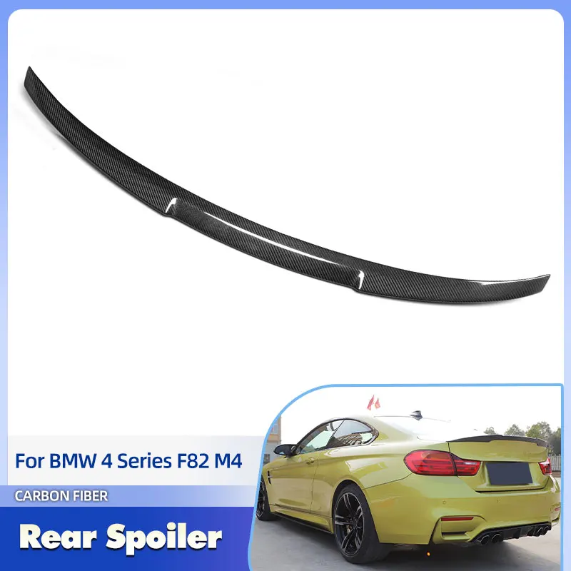 

Car Rear Trunk Spoiler Wings Carbon Fiber for BMW 4 Series F82 M4 Coupe 2-Door 2014-2017 Rear Spoiler Boot Wing Lip Body Kit