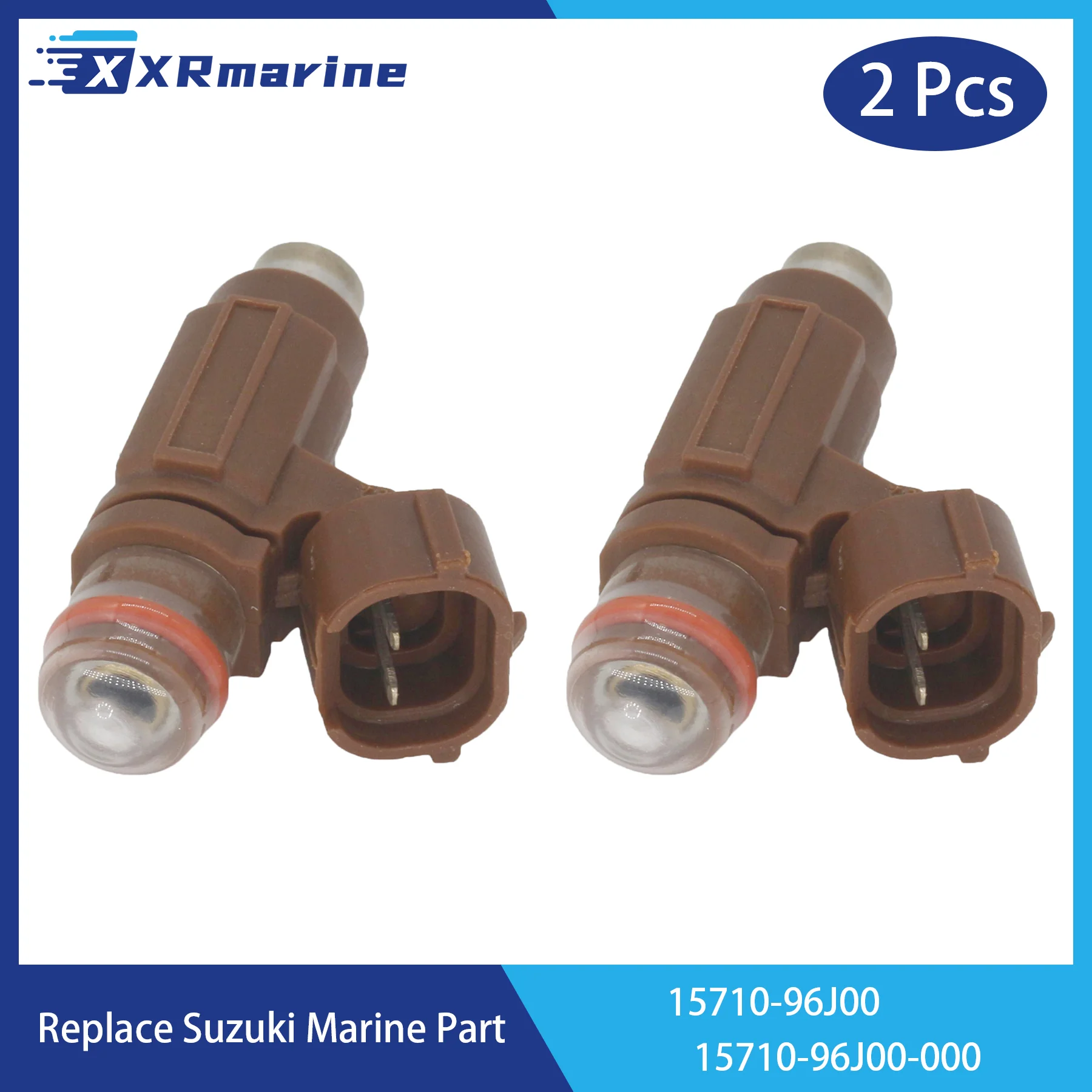 

2 Pcs Fuel Injectors 4 Holes 15710-96J00 for Suzuki 4-Stroke Outboard Engine DF 150 175 200 225 250 300 HP 15710-96J00-000