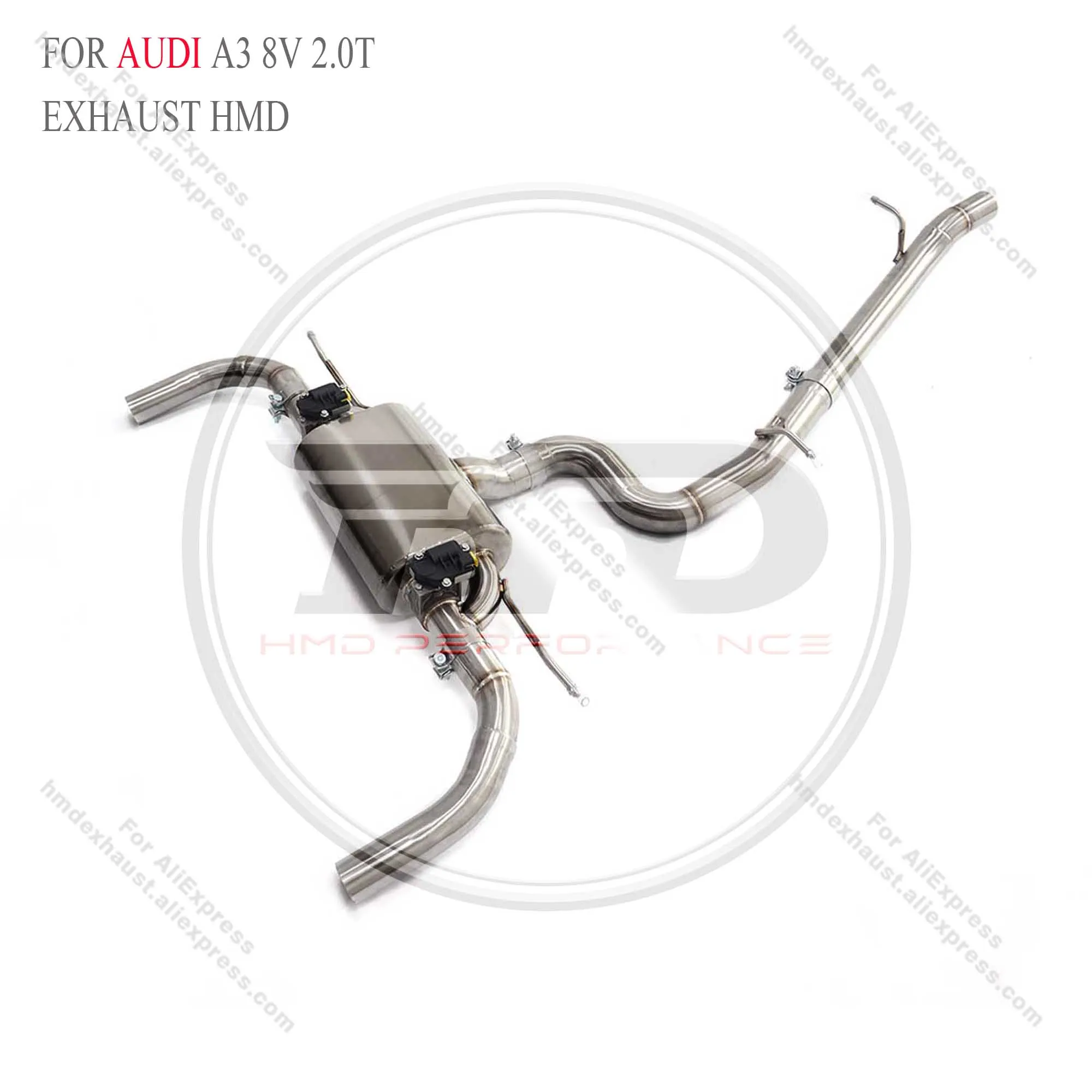 HMD Exhaust System High Flow Performance catback for AUDI A3 8V 2.0T with valve Color: catback catback Related items Customer Re