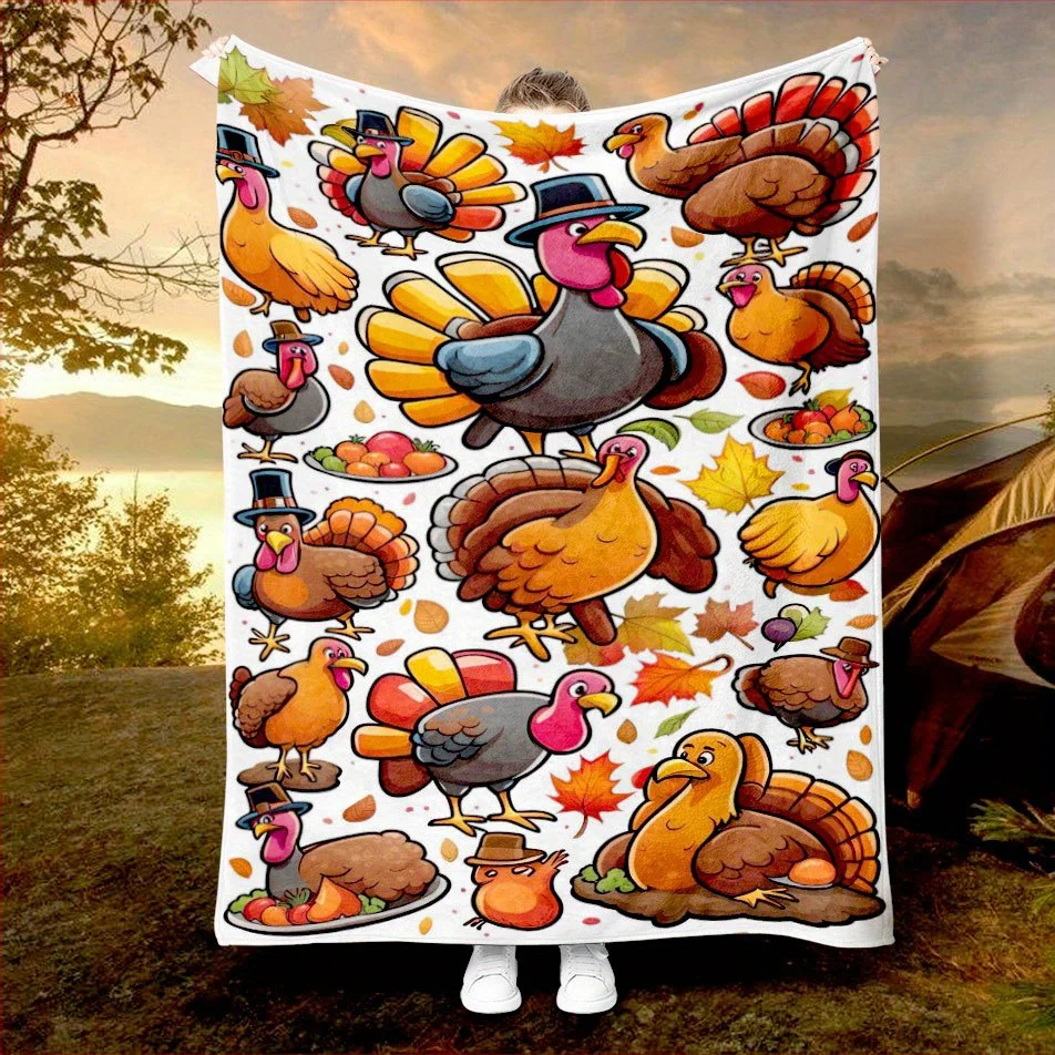 

Одеяло с благословением на День Благодарения, уютный фланелевой плед для семейных встреч, всесезонный комфорт, праздничный подарок на благодарность