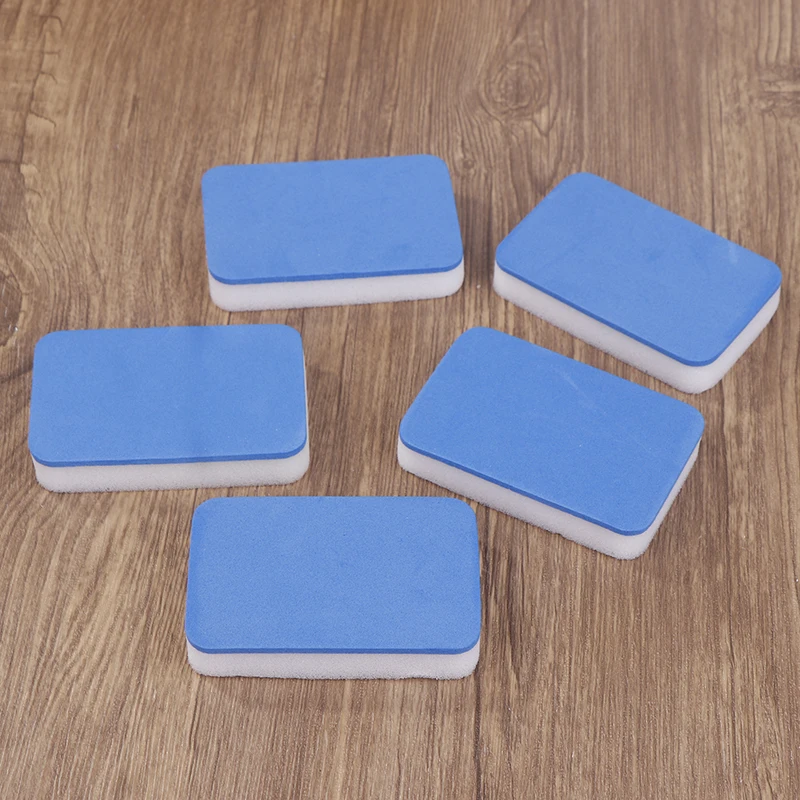 5Pcs Professional Table Tennis Racket Cleaning Sponge Cleaning Agent Rubber Sheet Cleaning Sponge Clean Racket Care Accessories