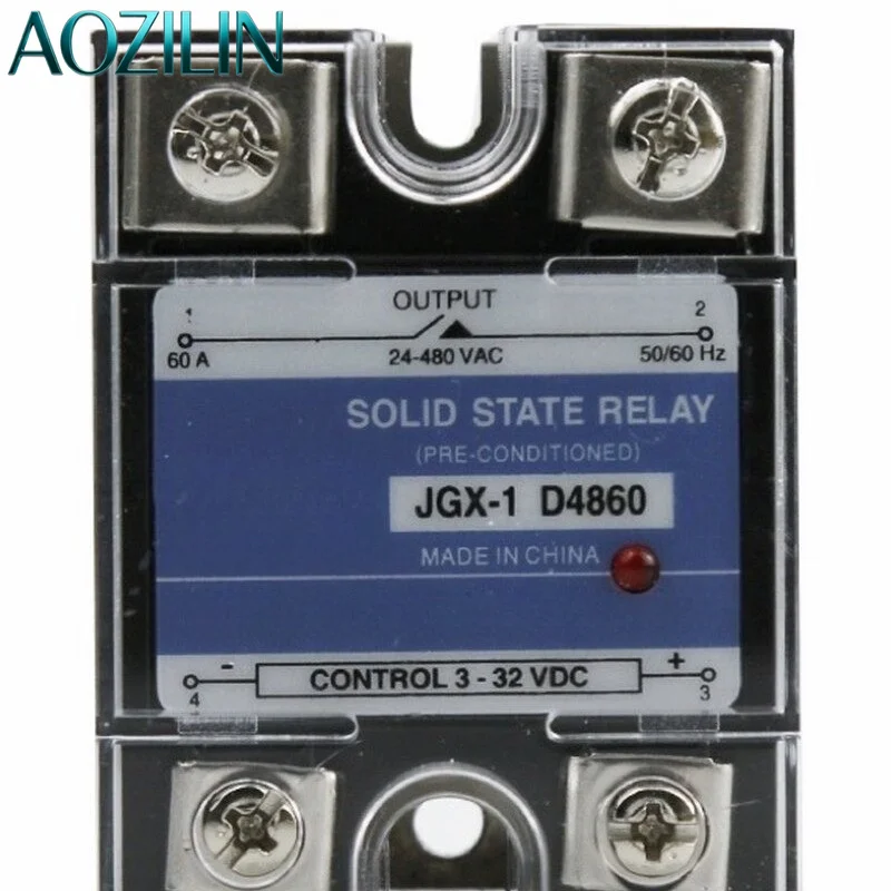 AOZILIN JGX-1D4840 JGX-1D4825 JGX-1D4860 D4880 Solid State Relay SSR DC Control AC