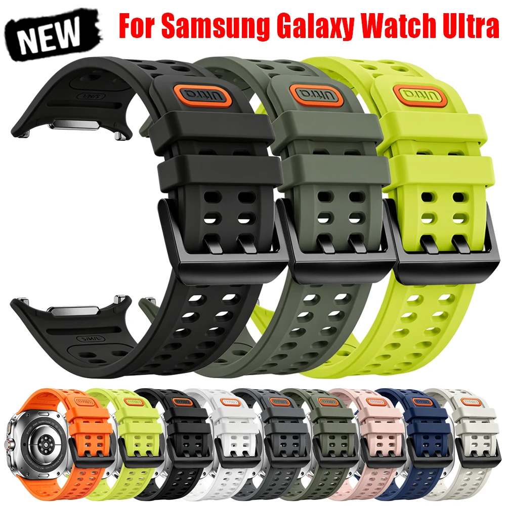 Armband für Samsung Galaxy Watch Ultra 2, 47mm Sport-Silikon-Ersatzarmband, atmungsaktives Armband, Galaxy Watch 2026 Ultra Zubehör