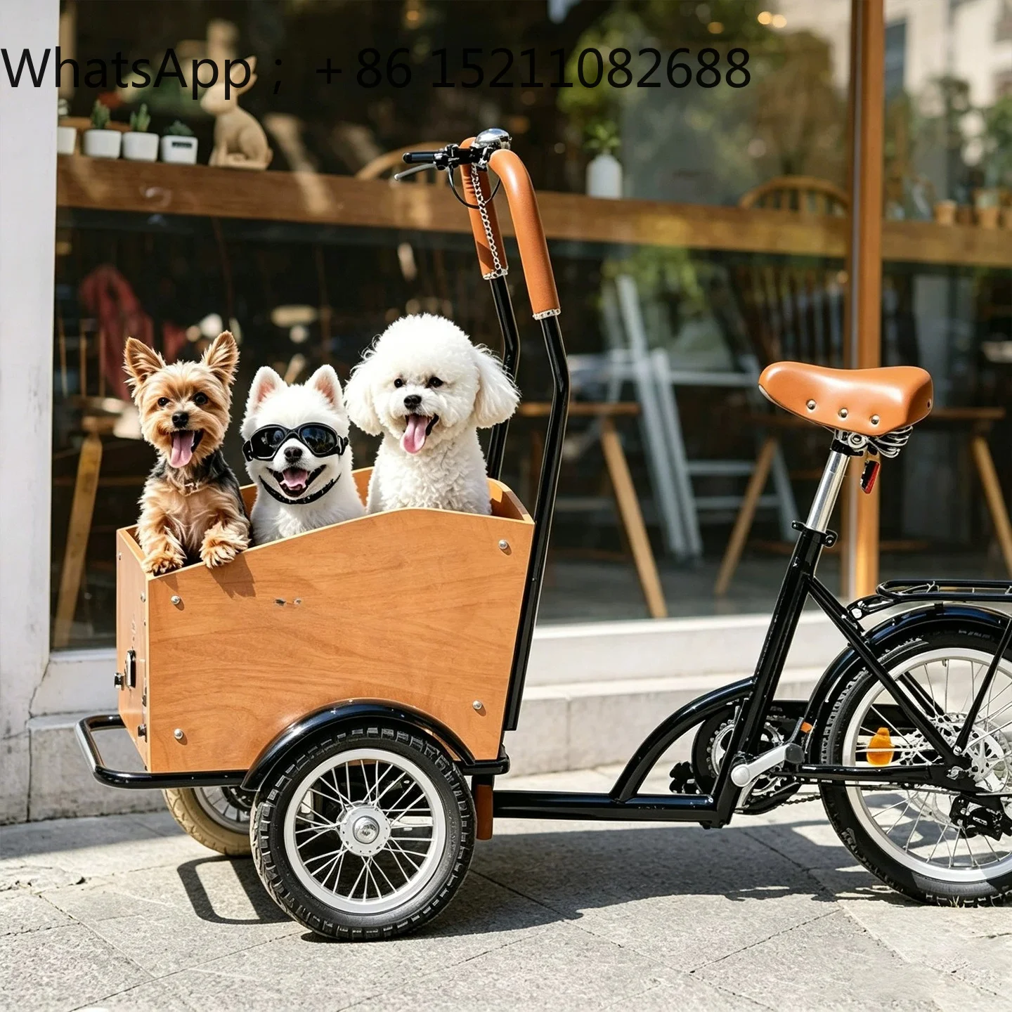 SCY Premium Sense Pet Bike Portable Dog Stroller Going Out Small Dog Cat Practical Tool Cart