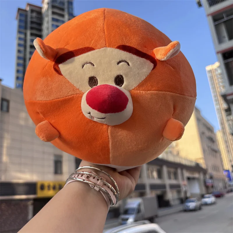 Disney Winnie The Pooh Tigger Anime Plush Ball Pillow Cute Tiger Doll Plush Toy Lumbar Cushion Toys Kids Birthday Xmas Gifts