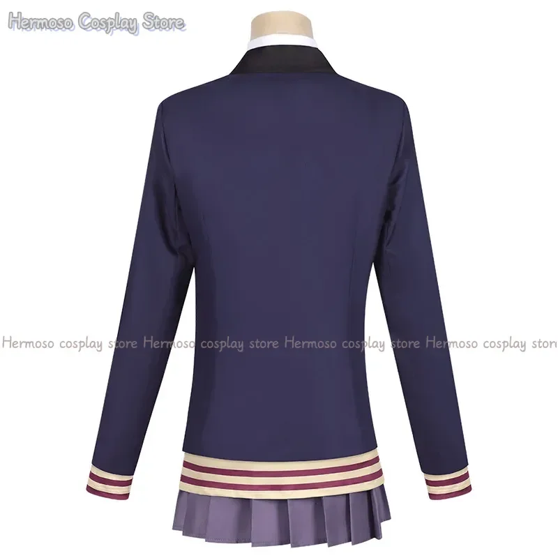 Neue Heiße Anime Dandadan Cosplay Aira Shiratori Kostüm Jk Schuluniform Kleid Mantel Rosa Perücken Halloween Weihnachten Party Für Frauen