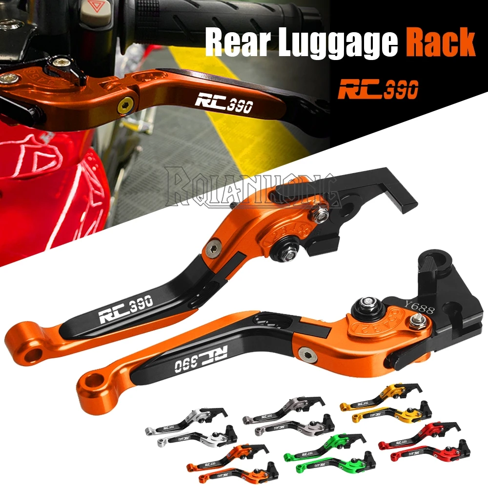 Adjustable Brake Clutch Levers For RC390 RC 390 2013 2014 2015 2016 2017 2018 2019 2020 2021 2023 ~ 2025 Motorcycle Accessories