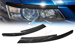 For Holden Commodore VY Headlight Eyelids Eyelid Eyebrows Eye Lids Black Pair