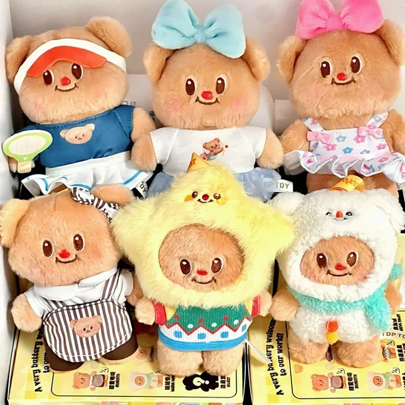 

Butter Bear Action Figures Mystery Box Versatile Wardrobe Series Blind Box Cute Doll Children Trendy Toy Keyring Birthday Gifts