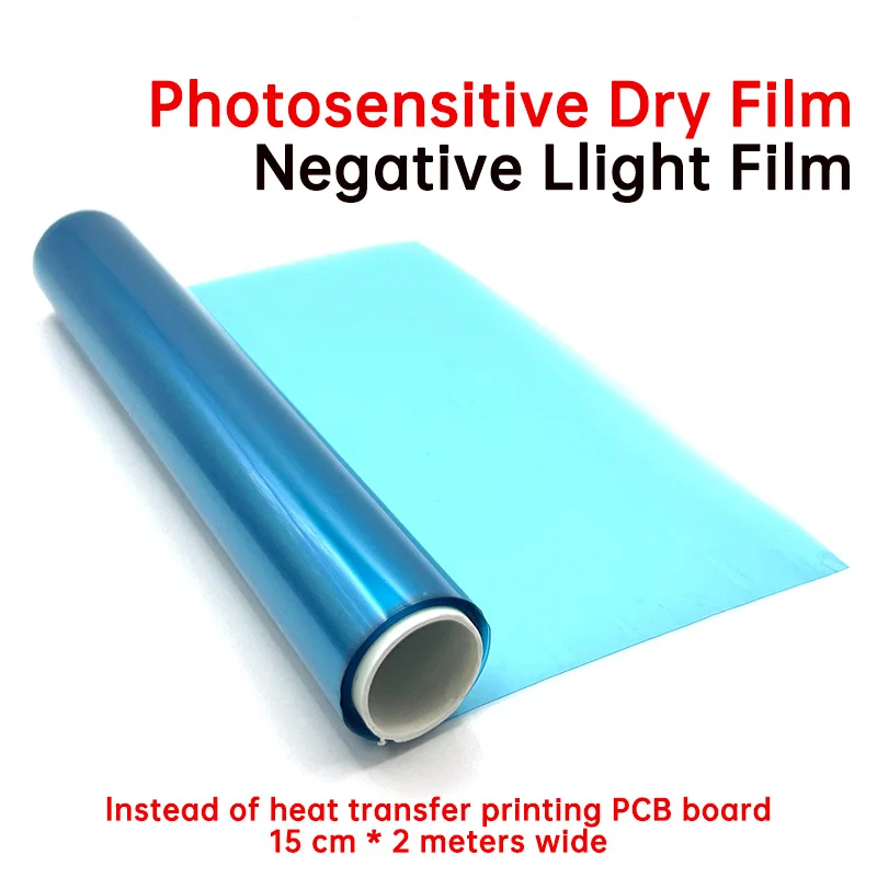 15CMx2M PCB Portable Photosensitive Dry Film for Circuit Photoresist Sheets 1M Brand New For Plating Hole Covering Etching