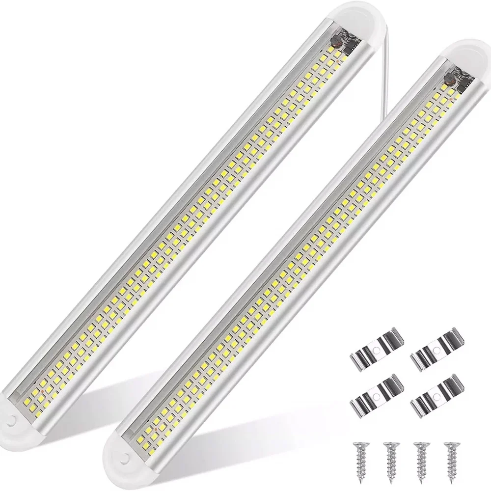 

12v LED Interior Light Bar LEDs Strip Lights For Enclosed Cargo Trailer Car RV Van Truck Lorry Camper Boat Caravan Motorhome